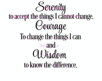 Serenity Prayer SVG Only
