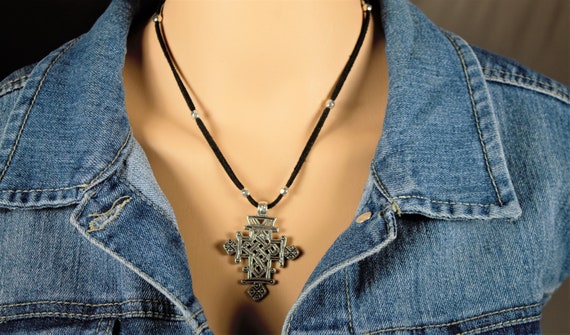 Ethiopian Cross Necklace Cross Necklace Coptic Pendant - Etsy