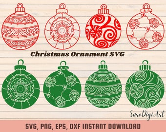 Christmas Decoration Svg, CHRISTMAS ORNAMENTS Laser Files Cut Svg Dxf and laser christmas gifts