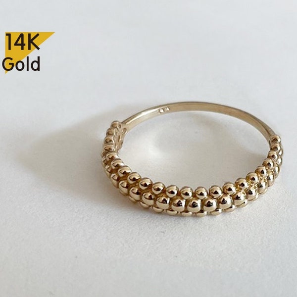 14K Gold Solid Gold Ring - TGR215