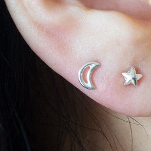 925 Sterling Silver Star Stud Earrings - TSE023