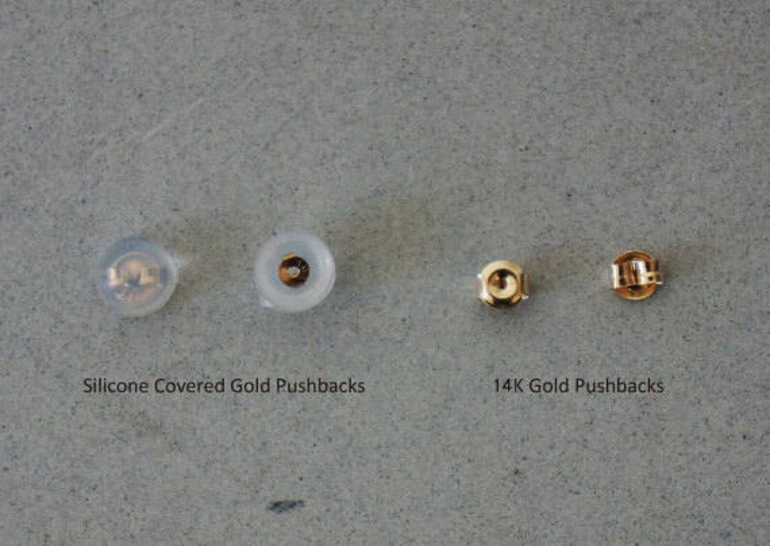 14K Solid Gold Stud Earrings Tiny Cubic Zirconia 3 Row Etsy