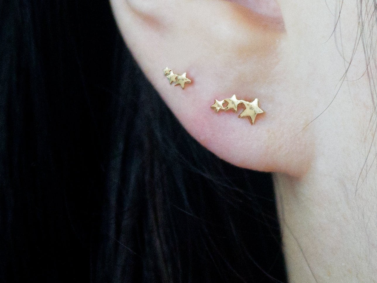 3 star stud earrings deals