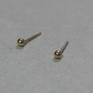 10K massief gouden kleine bal 2,5 mm - TGE002