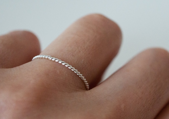 【Scaletto】[Silver925] BB04 Twisted Ring 925 Sterling Silver Vintage Mexico Twisted Roped Band Ring