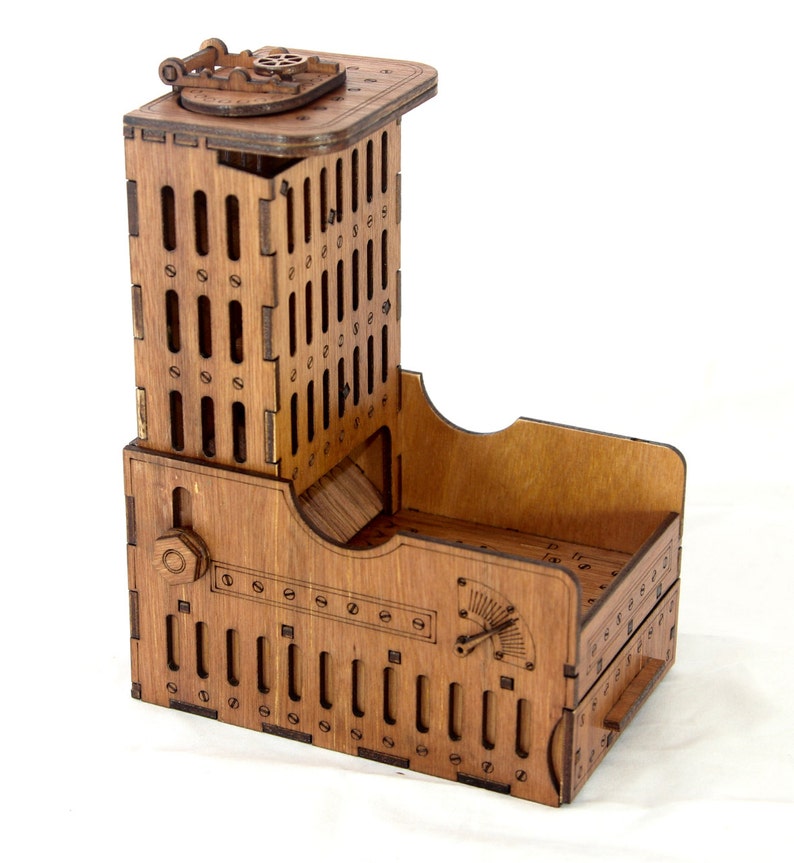 Steampunk Dice Tower dice games board games RPG laser cut Etsy