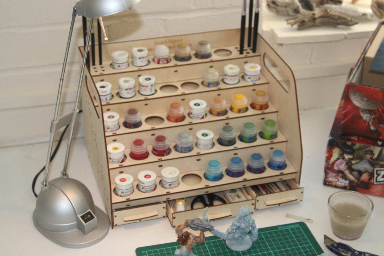 Art / Paint Station Perfect for Storing Your Paints Inks Etsy