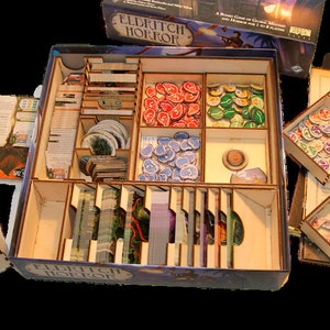 Digital DXF Download file for organiser compatible with ELDRITCH HORROR Board Game - laser cut,board game, diy, self assembly