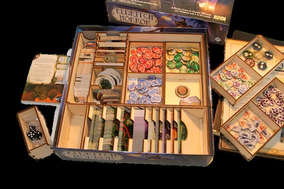 Eldritch Horror Board Game Organiser: Laser Cut DXF File (Digital Download)