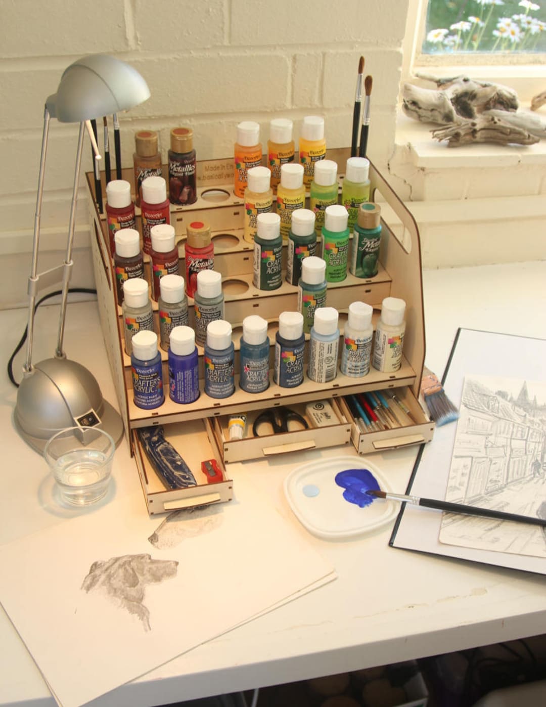 Art / Paint Station Perfect for Storing Your Paints Inks Etsy