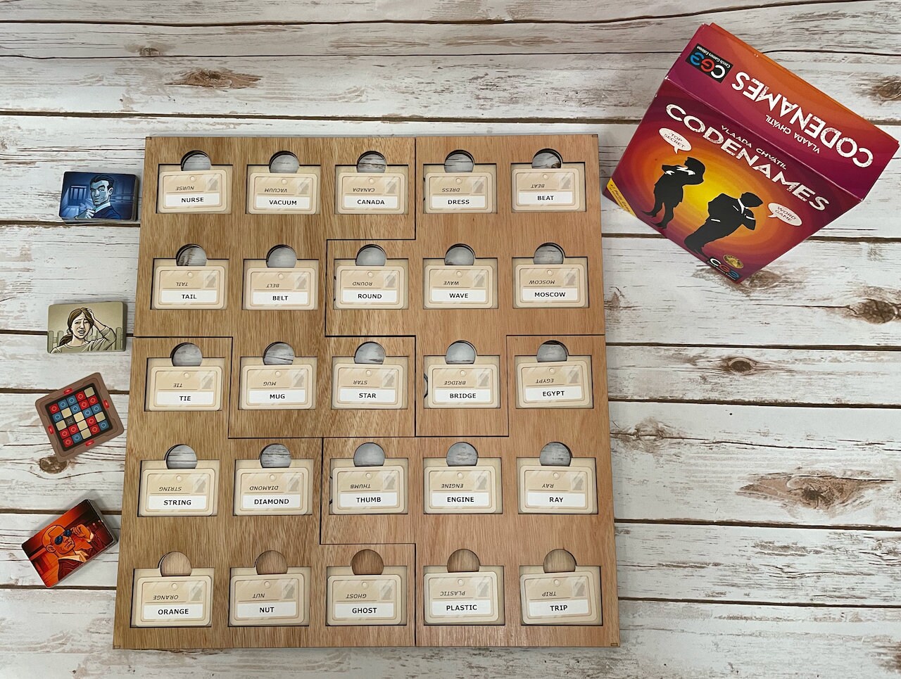 Codenames AND Codenames Pictures Grid Board in One Great - Etsy