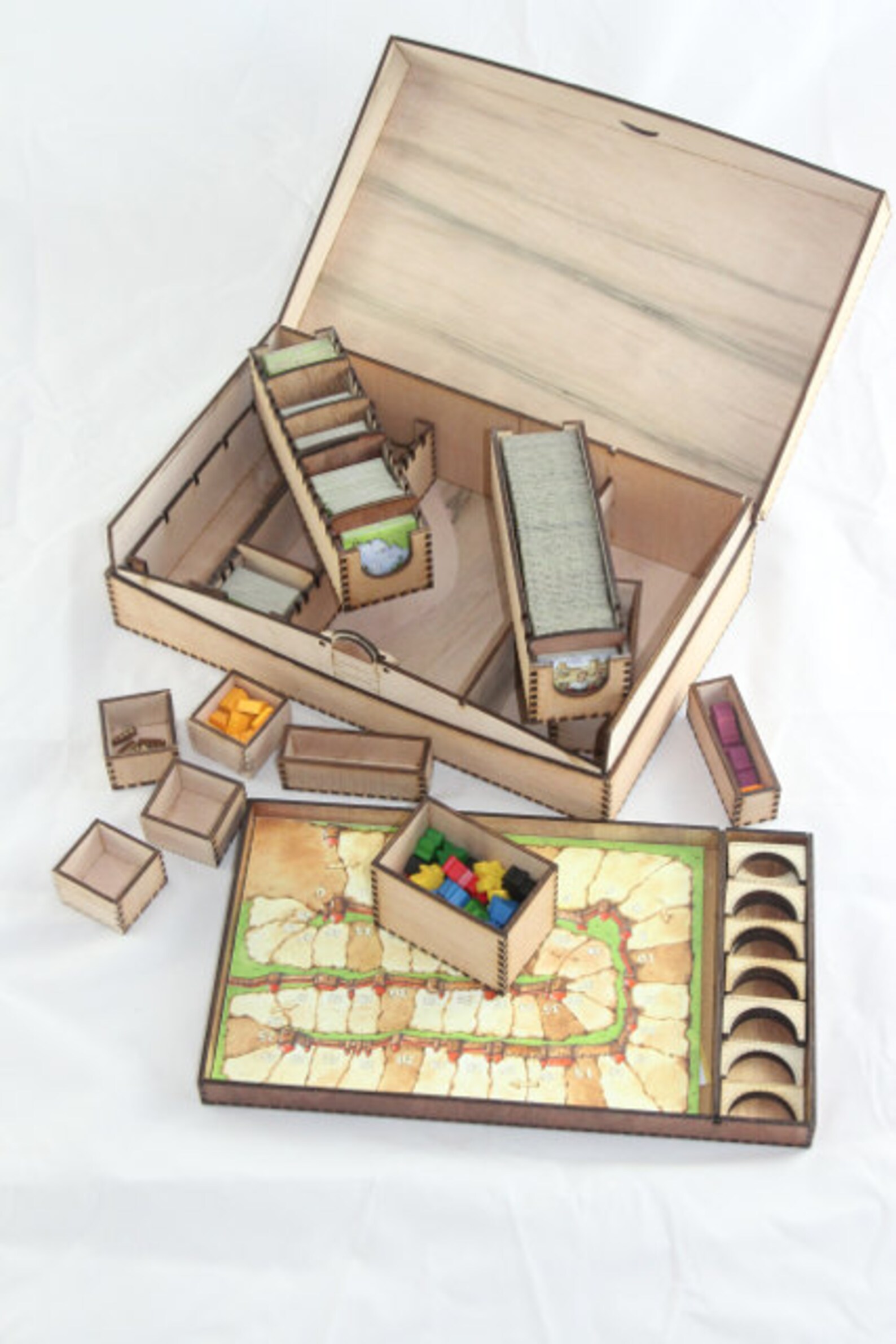 Carcassonne game box storage for the Carcassonne game | Etsy