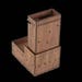 Gothic style Dice Tower with drawer storage for dice - RPG, dice games, tile games, board games, themes 