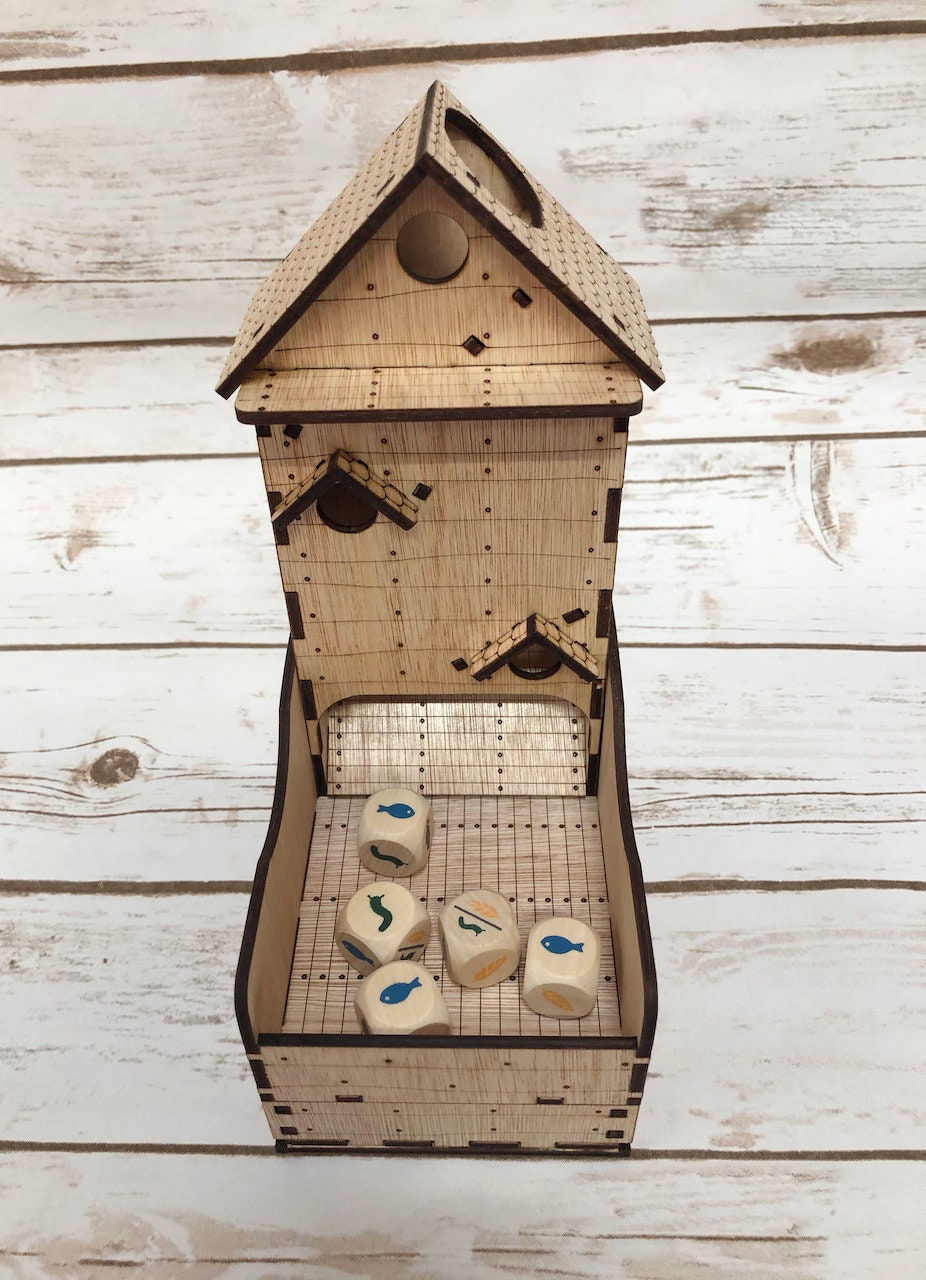 BIRD HOUSE Dice Tower With Drawer for Dice Storage Fully Etsy