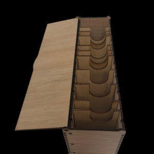 Card storage holds cards vertically 10 dividers included DIY easy assembly LCG and more image 3