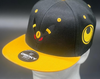 Umbreon Inspired Pokémon Hat | Dark Type Eeveelution | Gaming Streetwear
