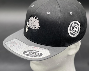 Satoru Gojo Inspired | Custom Embroidered Snapback Hat | Jujutsu Kaisen Anime Streetwear | Manga Gift