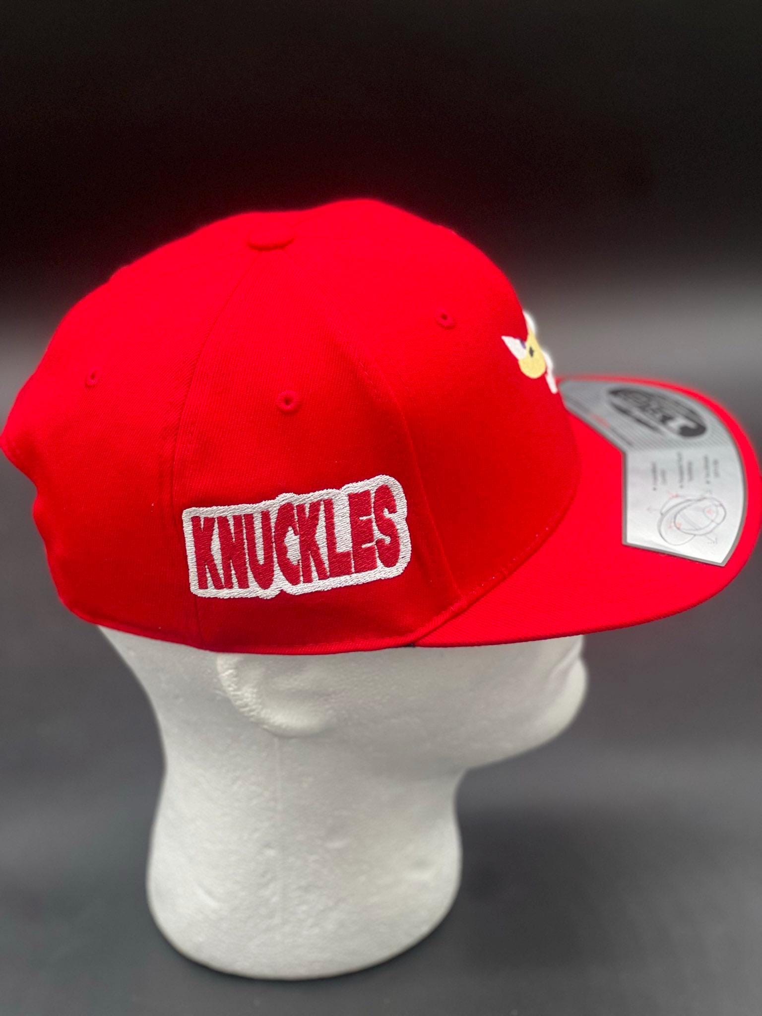 Knuckles Inspired | Custom Embroidered Snapback Hat | Retro Sega ...