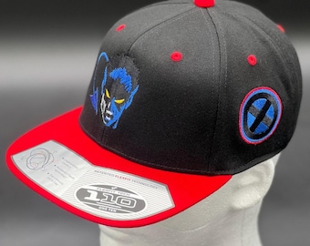 Nightcrawler Inspired Hat | X-Men Embroidered Cap | Custom Adjustable Snapback
