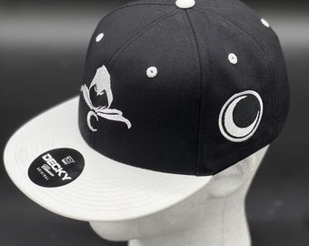 Moon Knight Inspired Embroidered Snapback Hat | Marvel Fan Adjustable Cap |  Superhero Fan Gift