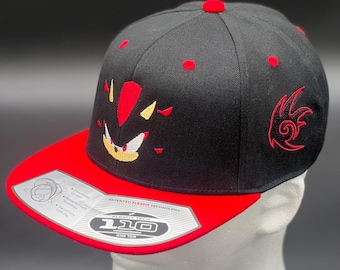 Shadow the Hedgehog Inspired Embroidered Hat | Sonic