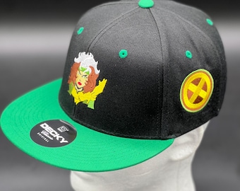 X-Men Inspired  Rogue Hat | Southern Belle Mutant Cap | Marvel Hero Embroidered Snapback