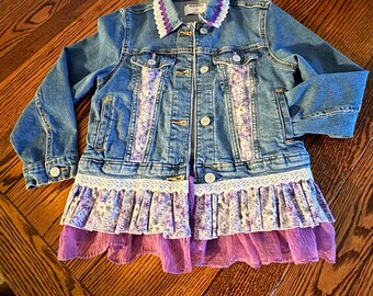 Child’s  Embellished Denim Jacket Size 6-7