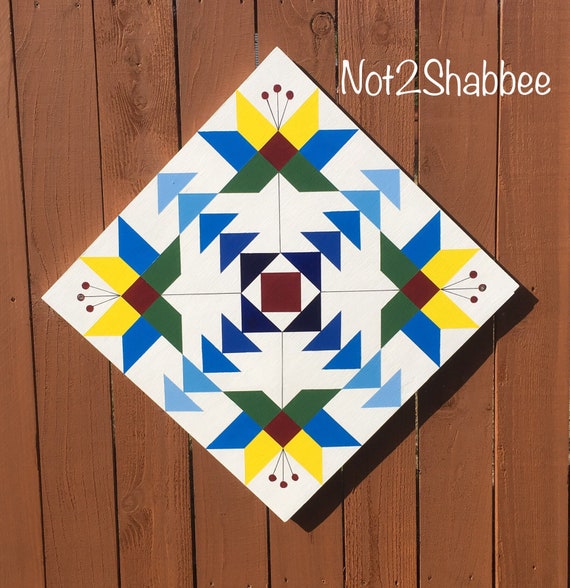 Not2shabbee Has Barn Quilts Hand Painted Folk Art Pattern Etsy