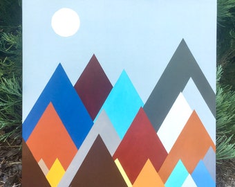 Original design -  Mountain Barn Quilt: 24" Outdoor Art