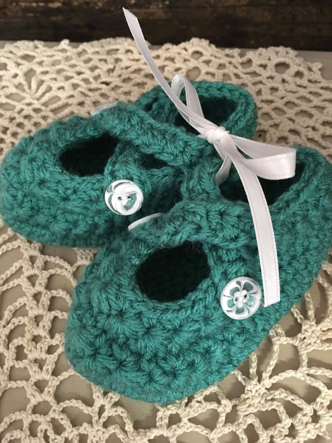 Baby Booties Mary Jane Style crochet Baby Booties Baby Etsy