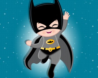 Batman Baby Clipart Etsy