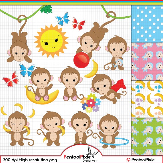 Monkey Clipart Cute Monkey Clipart Baby Monkey Clipart Etsy Monkey Clipart Cute Monkey Clipart Baby Monkey Clipart Etsy
