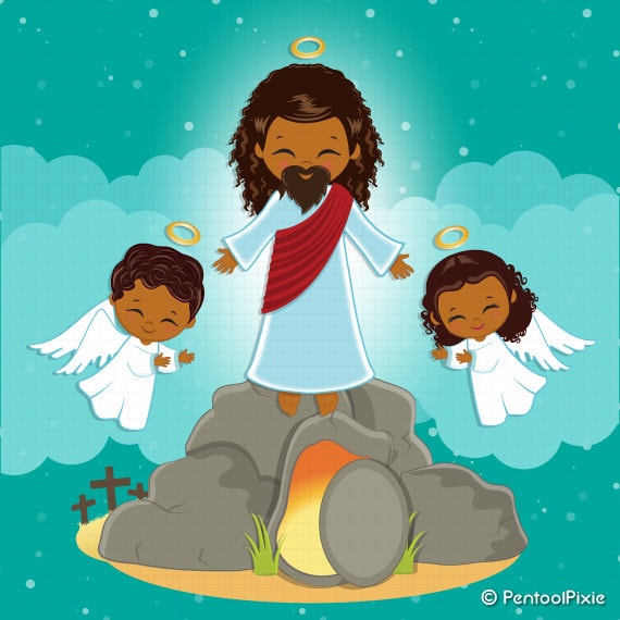 Jesus Resurrection clipart Christianity clipart Easter | Etsy