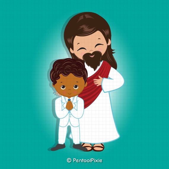 african american baby jesus clipart