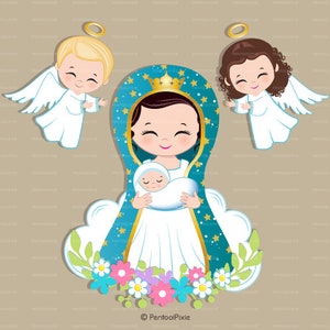 Virgen De Guadalupe, Mother Mary Clipart, Virgencitas, Virgin Mary ...