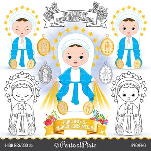 Nuestra Señora de la Medalla Milagrosa, Madre María, Virgencitas, Virgen María, Santos, santa clipart, Nuestra Señora de la Medalla Milagrosa