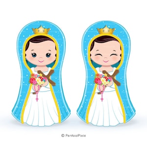 Moeder Mary clipart, Virgencitas, Maagd Maria, religieuze clipart, Virgen de Guadalupe,