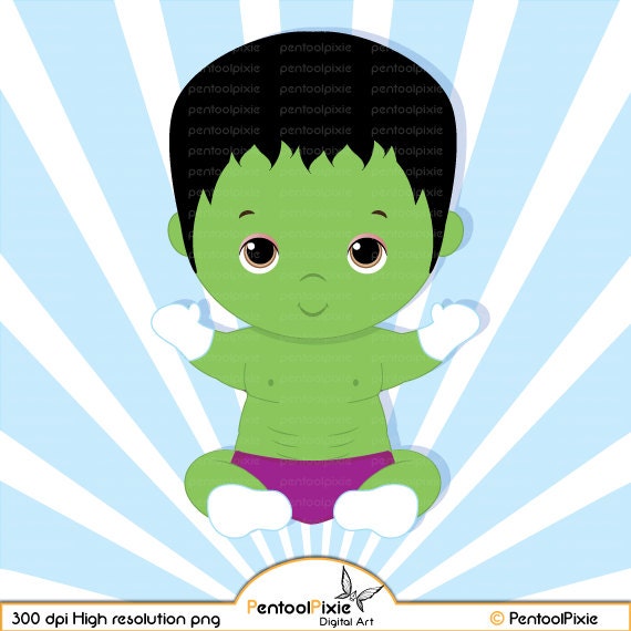 Baby Hulk Hulk Superhero Baby Boy Clipart Super Baby Baby Etsy