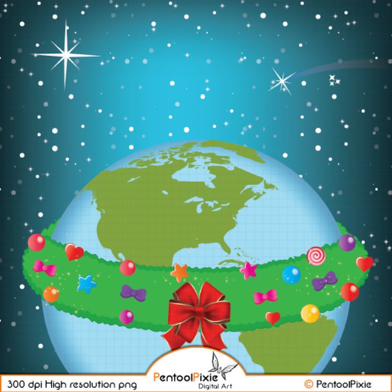 Christmas around the world clipart World Christmas Christmas | Etsy