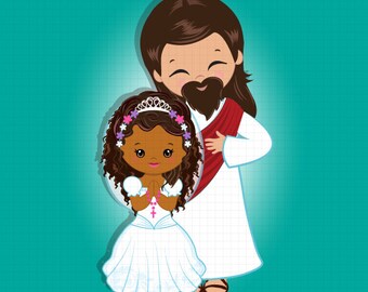 Jesus clipart, Jesus Christ, First communion clipart, African American, Communion, Religious, Sunday school clipart