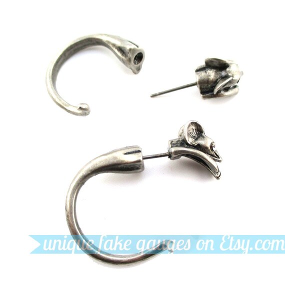 Realistic fake best sale earrings