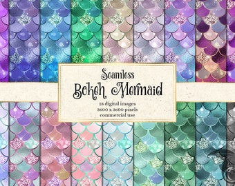 Mermaid Scales Digital Paper Pack Gold Mermaid Paper Printable Mermaid Rainbow Paper Scrapbook Art Mermaid Digital Paper Blue Aqua Green