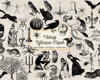 halloween clipart etsy