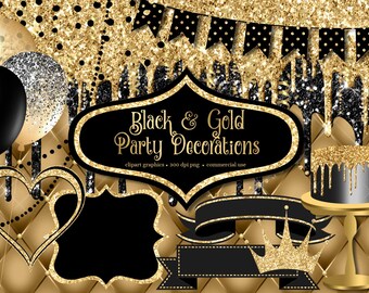 Featured image of post Elegant Black And Gold Party Decor : Planning a bash for the girls?