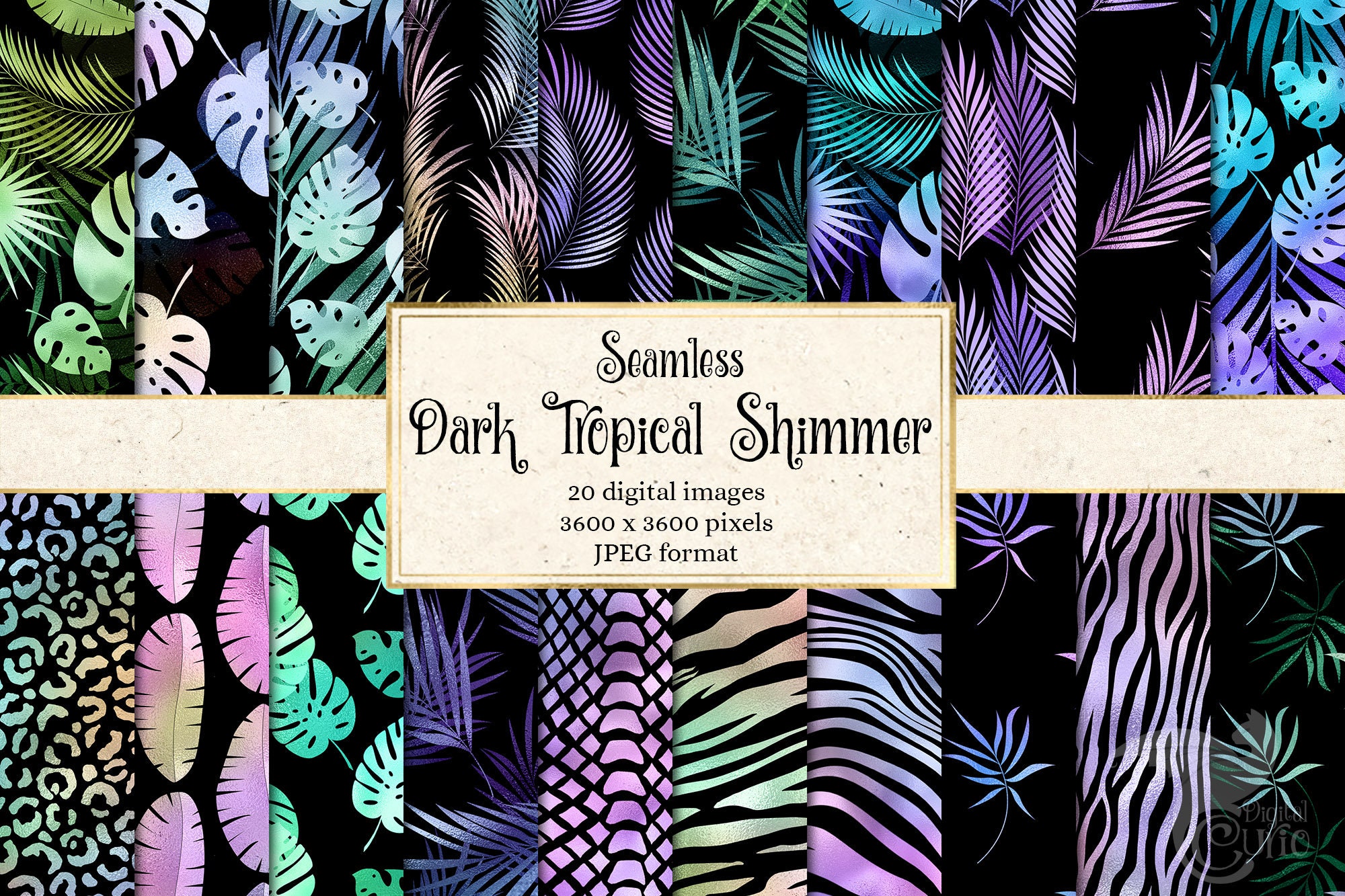 shimmer cardstock - tropical