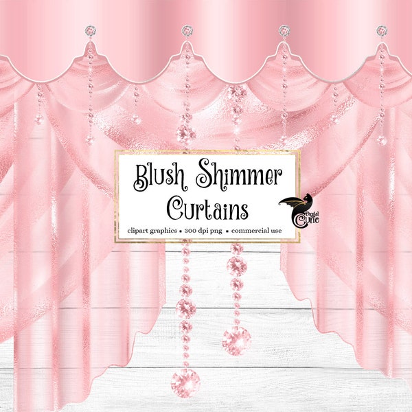 Curtain Drapes Clipart Etsy