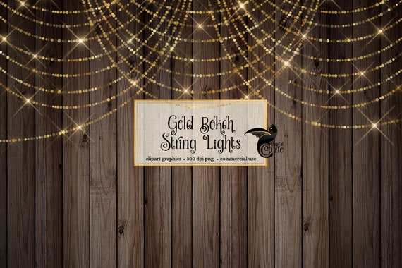 String Lights Washi Tape Gold Glam Paint Strokes Clipart Bokeh Overlays Gold Blue Pink Glitter Brush Stroke Clip Art Glam PNG Overlays