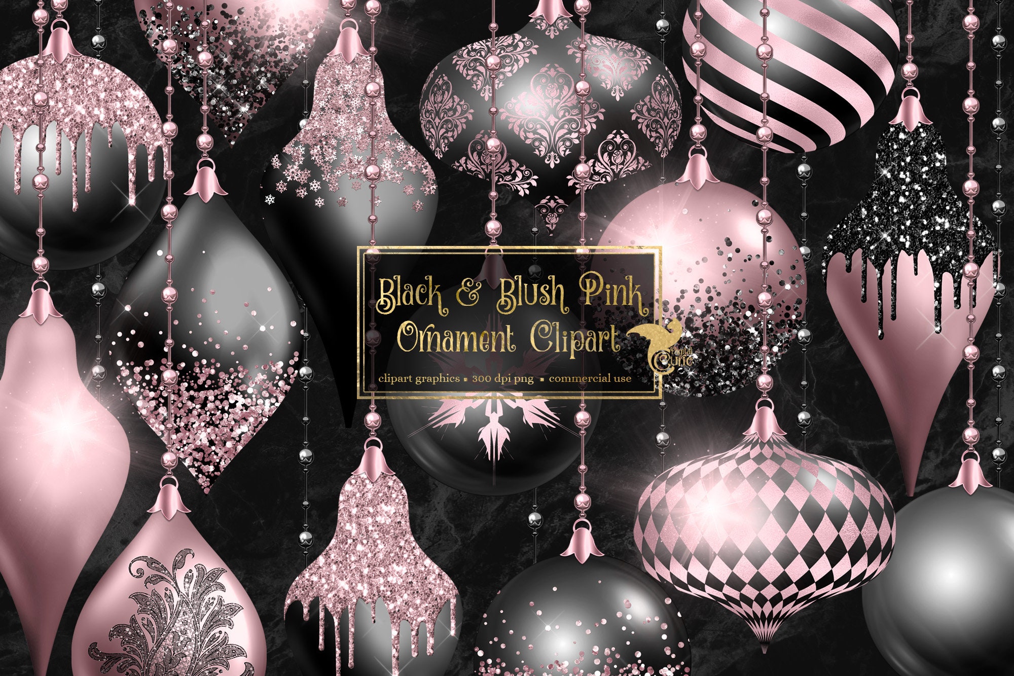 Pink outlet christmas ornaments