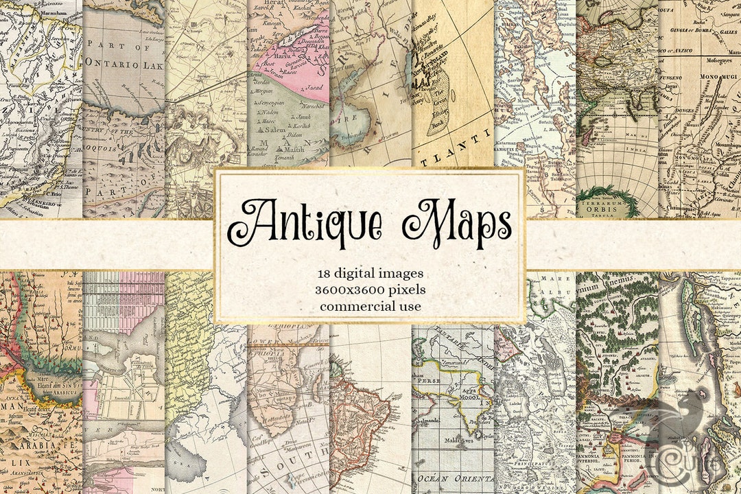 Custom Vintage World Map Tissue Paper Sheets