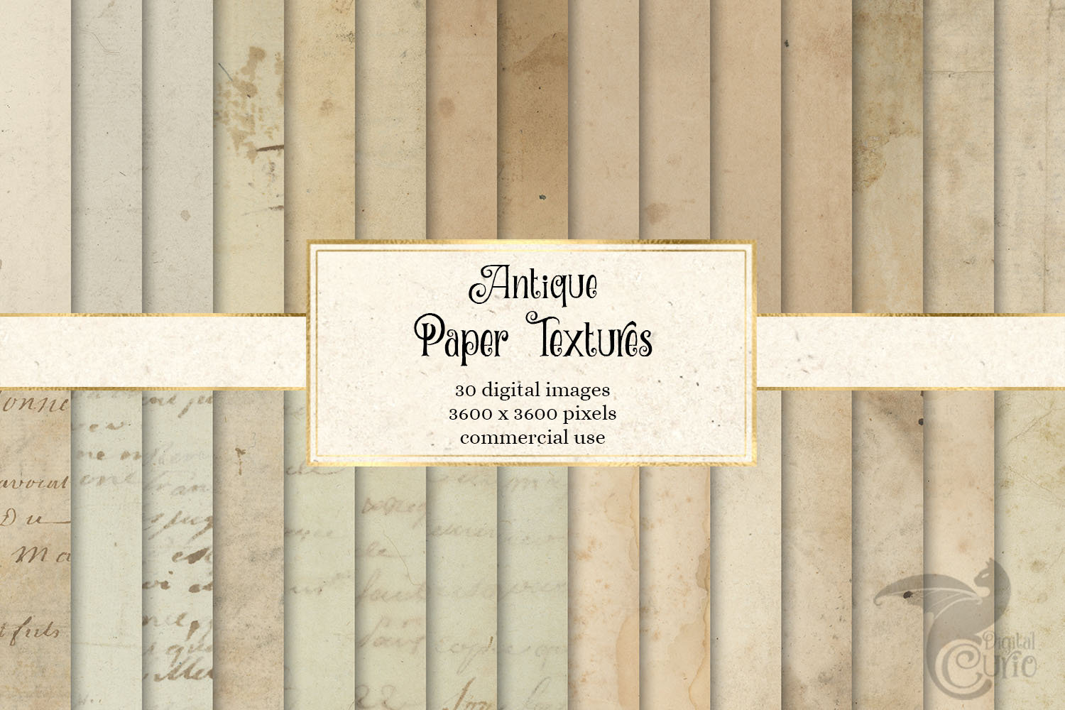 Antique Paper Textures, Vintage Paper Backgrounds Printable Scrapbook Paper  Instant Download for Commercial Use 